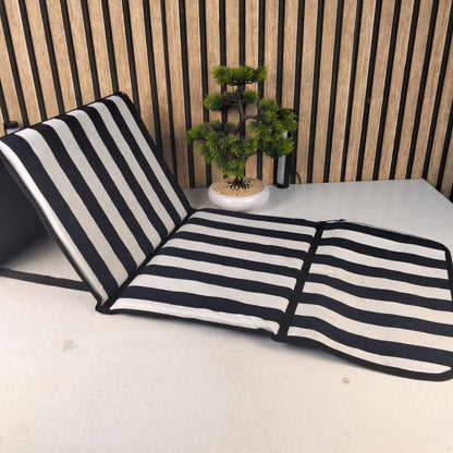 Tapis de Plage Pliable avec Dossier Réglable - حصيرة وكرسي الشاطئ القابل للطي مزود بمسند ظهر