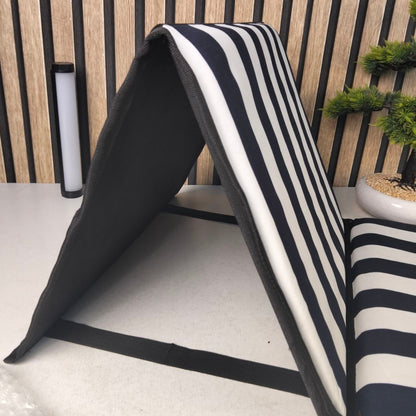 Tapis de Plage Pliable avec Dossier Réglable - حصيرة وكرسي الشاطئ القابل للطي مزود بمسند ظهر