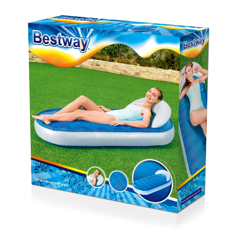 Matelas de Piscine Gonflable Bestway Transat avec Chambre à Eau Rafraîchissante - سرير المسبح والشاطئ الهوائي الفاخر مع حجرة تبريد مائية