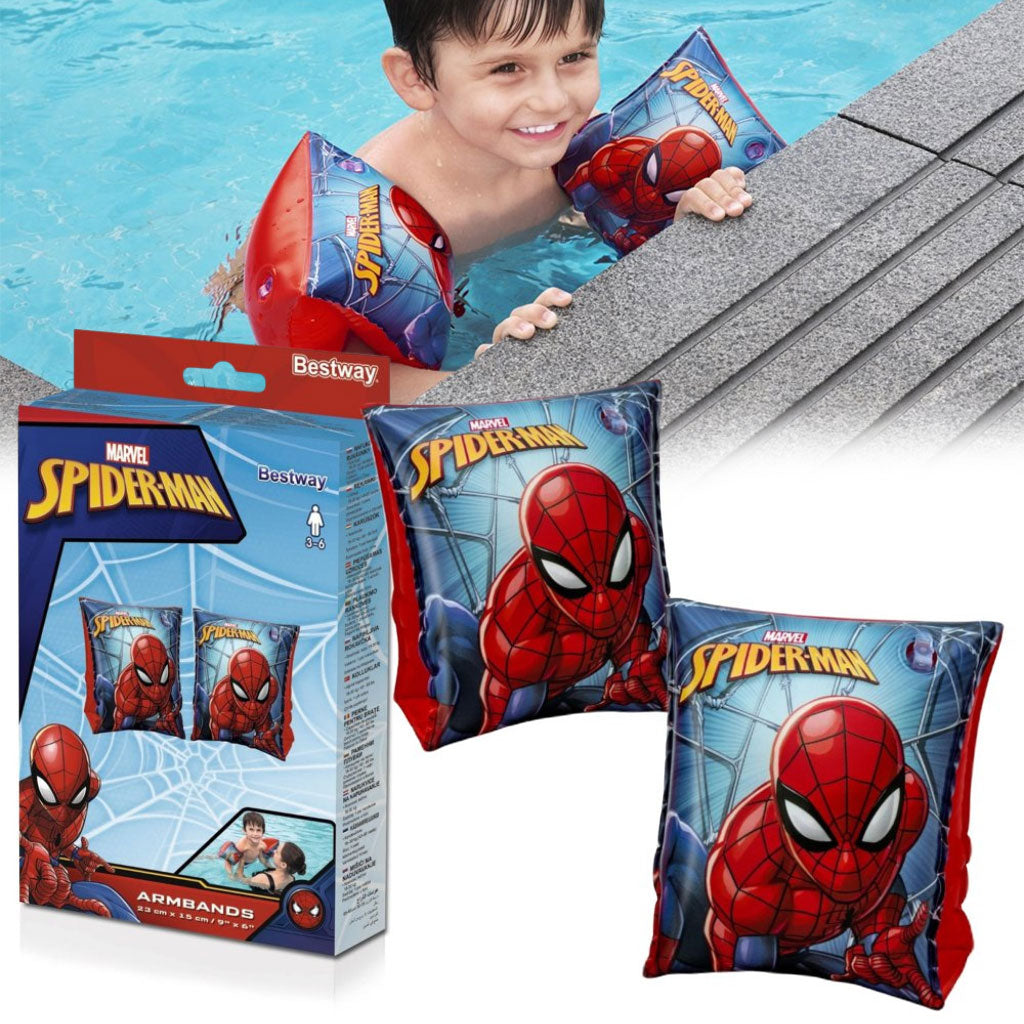 Brassards de Natation Gonflables Bestway Spider-Man 98001 pour Enfants - أكمام السباحة للأطفال سبايدرمان