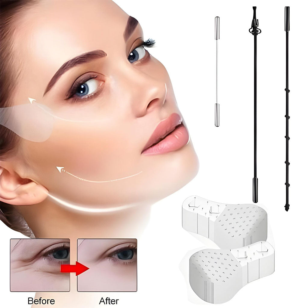 Bandes de Lifting Facial Invisibles pour un Visage en V Impéccable - أشرطة شد وإخفاء عيوب الوجه والرقبة الفورية