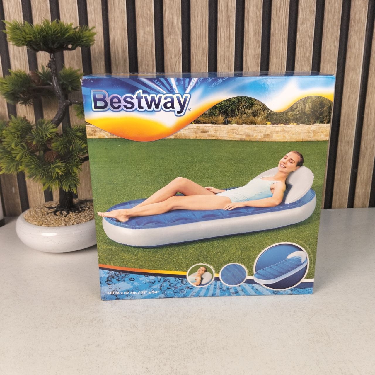 Matelas de Piscine Gonflable Bestway Transat avec Chambre à Eau Rafraîchissante - سرير المسبح والشاطئ الهوائي الفاخر مع حجرة تبريد مائية