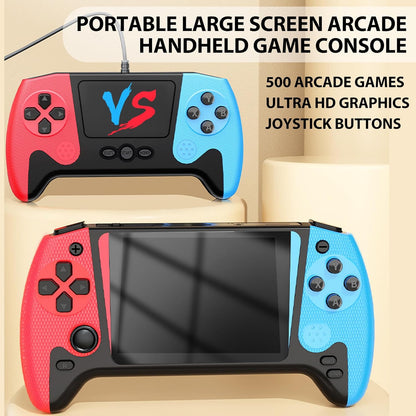 Console de Jeux Rétro Portable avec 500+ Jeux Classiques et Manette Supplémentaire - جهاز الألعاب المحمول ريترو بـ 500 لعبة كلاسيكية مع ذراع تحكم إضافي