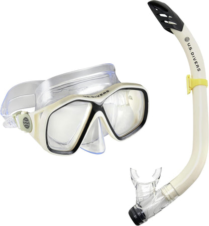 Kit de Snorkeling Masque Double Lentille Anti-Buée et Tuba avec Valve de Purge - طقم الغوص المتكامل بعدسات مضادة للضباب والكسر