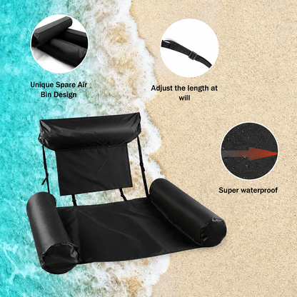 Hamac de Plage Flottant avec Siège Réglable - عوامة إسترخاء مائية