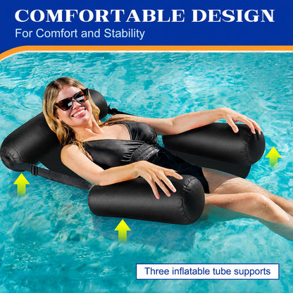 Hamac de Plage Flottant avec Siège Réglable - عوامة إسترخاء مائية