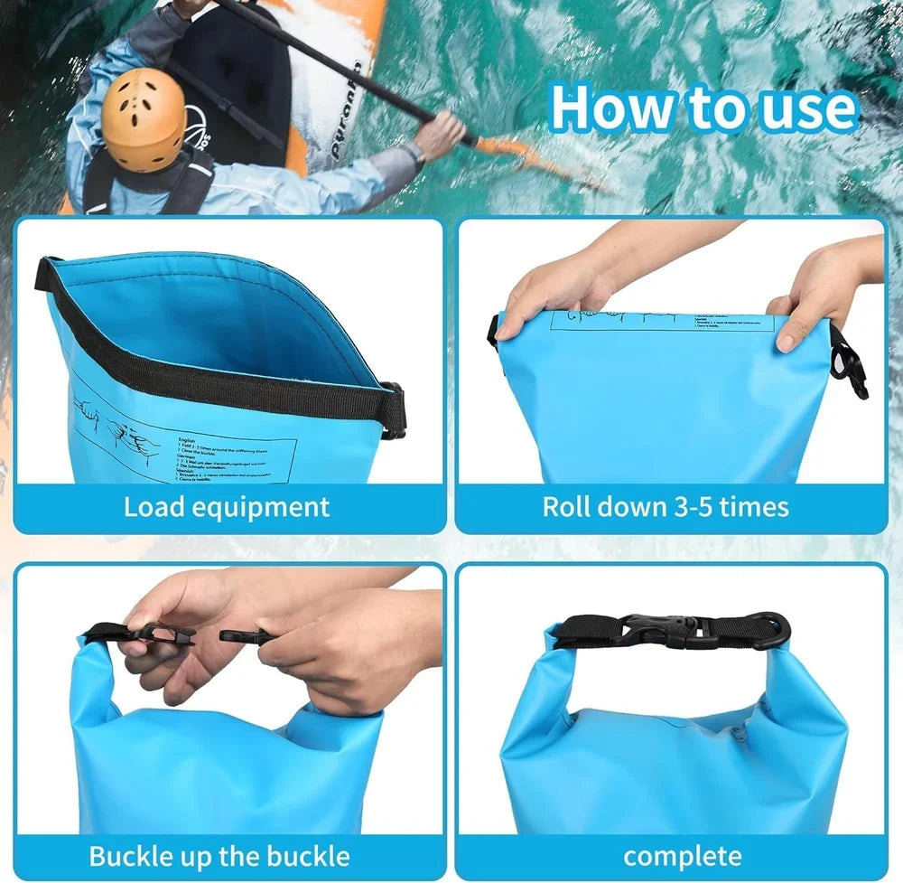 Sac Étanche Ocean Pack Dry Bag 15L Haute Résistance avec Double Bretelles - حقيبة مقاومة للماء بالكامل بسعة 15 لتر