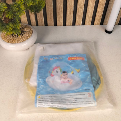 Bouée Flotteur Licorne pour Bébé avec Parasol Anti-UV - عوامة المسبح للأطفال بتصميم وحيد القرن مع مظلة حماية