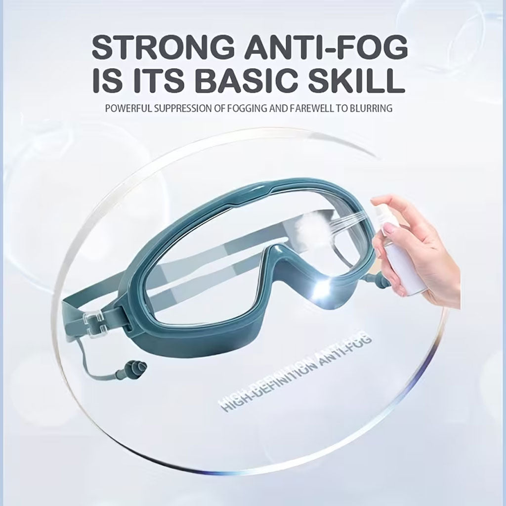 Lunettes de Natation Anti-Buée et Protection UV400 - نظارات سباحة احترافية مضادة للضباب والأشعة فوق البنفسجية برؤية 180درجة