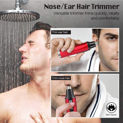 Tondeuse Nez et Oreilles Rechargeable USB avec Lames Rotatives à 360° - ماكينة حلاقة وتشذيب شعر الأنف والأذن القابلة للشحن