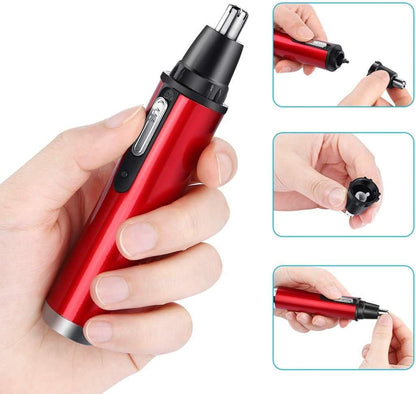 Tondeuse Nez et Oreilles Rechargeable USB avec Lames Rotatives à 360° - ماكينة حلاقة وتشذيب شعر الأنف والأذن القابلة للشحن
