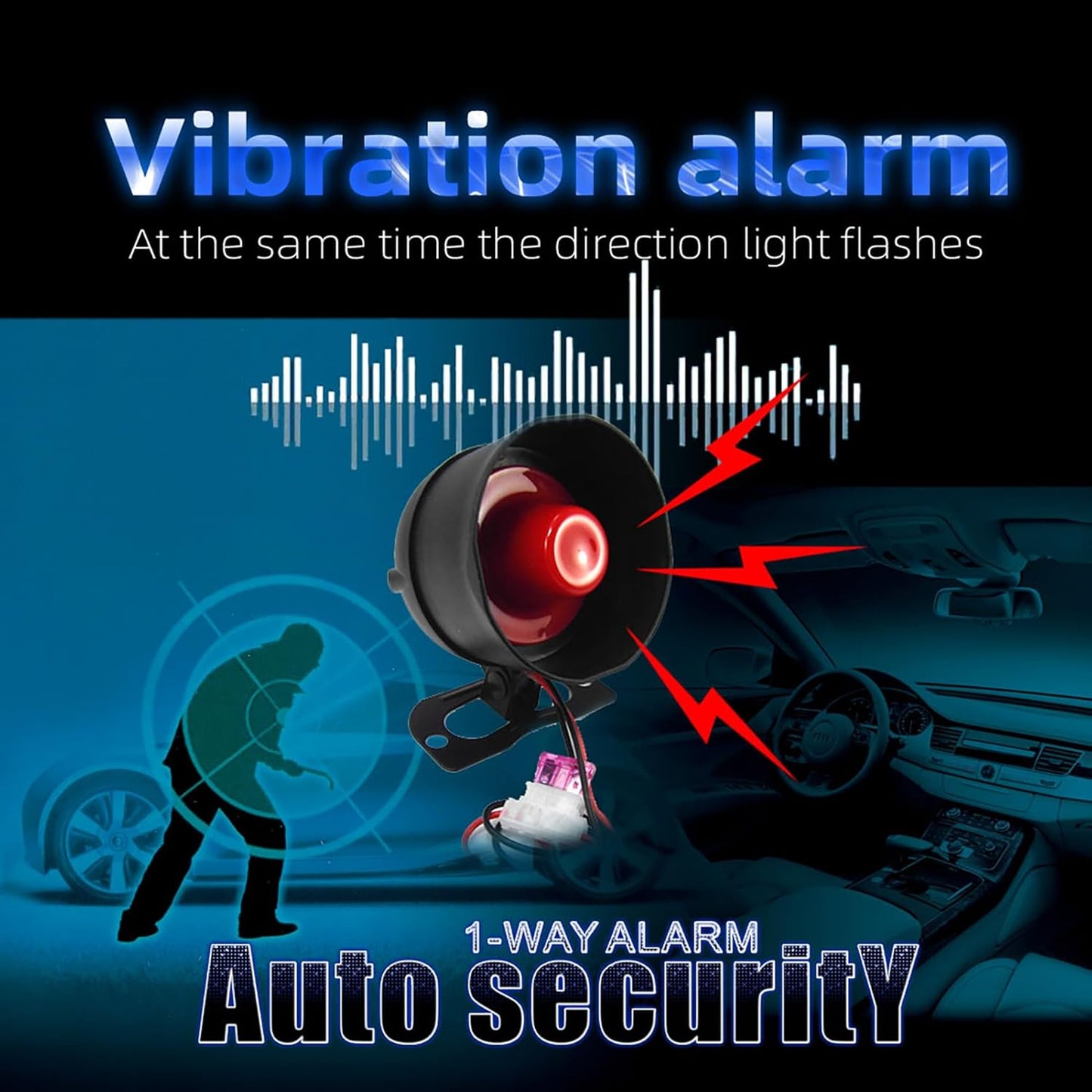 Système d'Alarme de Voiture Anti-Vol Centralisé avec Anti-Carjacking - نظام إنذار وأمن السيارات الذكي مع ميزة التثبيت المركزي والتحكم عن بعد