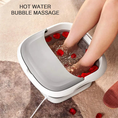 Masseur pour Pieds Pliable Hydromassant et Chauffant avec Rouleaux Shiatsu - جهاز مساج وتدليك القدمين المطور القابل للطي مع خاصية التسخين والفقاعات