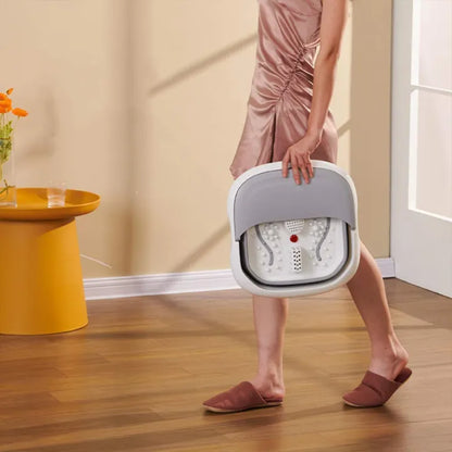 Masseur pour Pieds Pliable Hydromassant et Chauffant avec Rouleaux Shiatsu - جهاز مساج وتدليك القدمين المطور القابل للطي مع خاصية التسخين والفقاعات