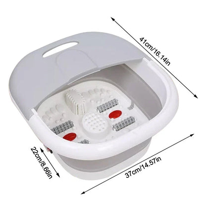 Masseur pour Pieds Pliable Hydromassant et Chauffant avec Rouleaux Shiatsu - جهاز مساج وتدليك القدمين المطور القابل للطي مع خاصية التسخين والفقاعات