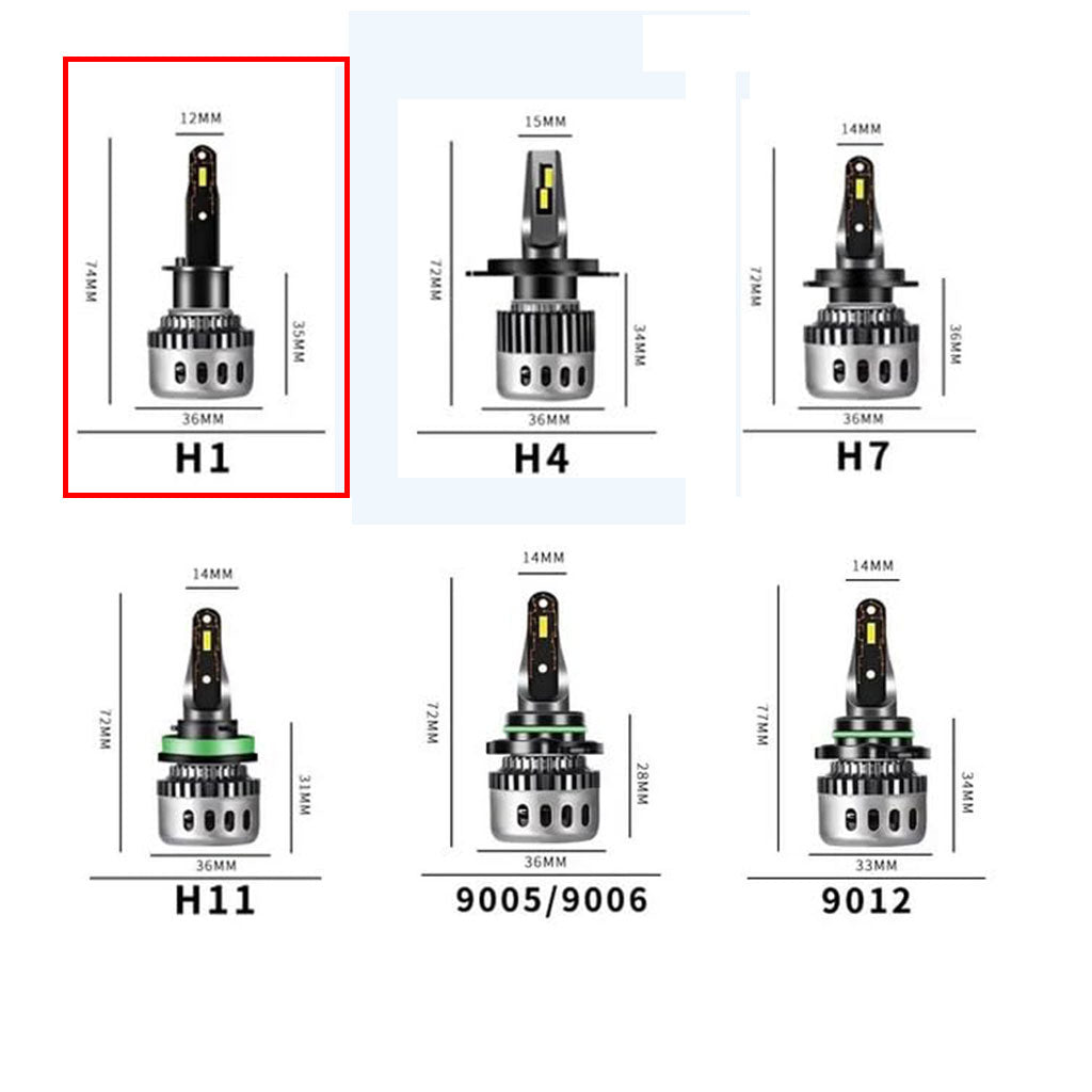 Kit Lampe de phare H1 F10 Super LED 6500K - مصابيح إضاءة أمامية للسيارات
