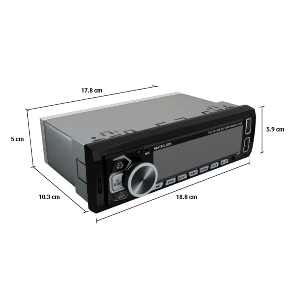 Autoradio Stéréo de Voiture 320W Bluetooth Mains-Libres, USB, SD et Lecteur MP3 - مسجل راديو السيارة بقوة 320 واط مع تقنية البلوتوث والتحكم عن بعد