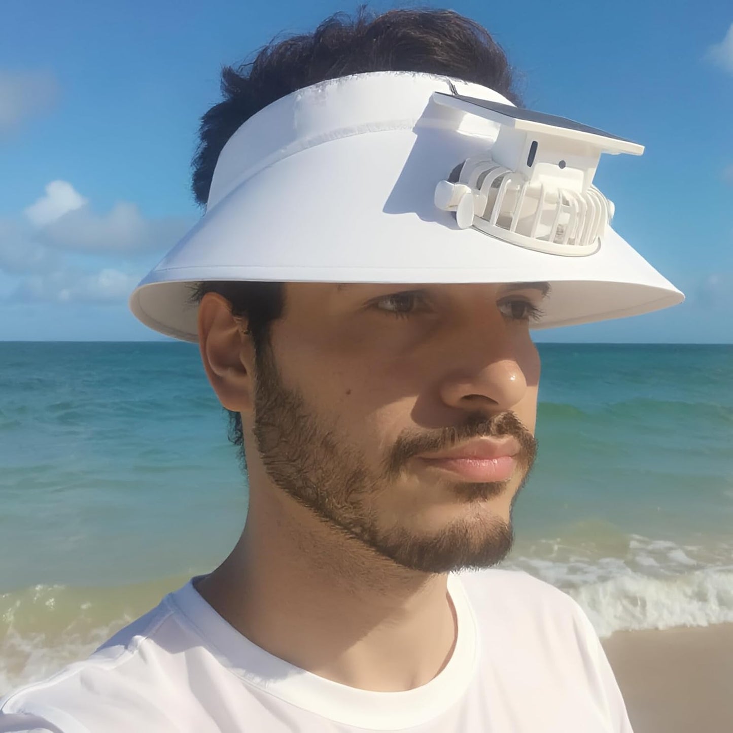 Casquette Anti-Chaleur avec Ventilateur Solaire et Rechargeable USB - قبعة التبريد الشمسية الذكية مع مروحة مدمجة قابلة للشحن