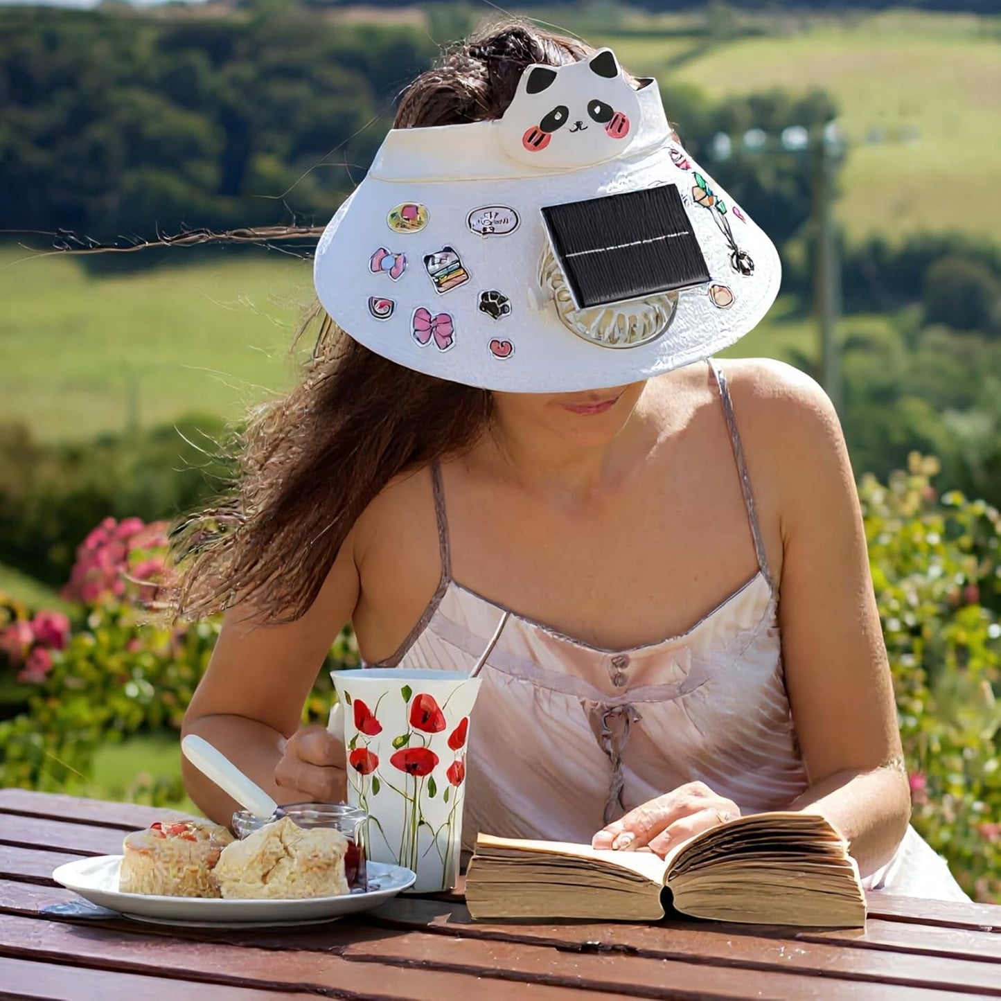 Casquette Anti-Chaleur avec Ventilateur Solaire et Rechargeable USB - قبعة التبريد الشمسية الذكية مع مروحة مدمجة قابلة للشحن