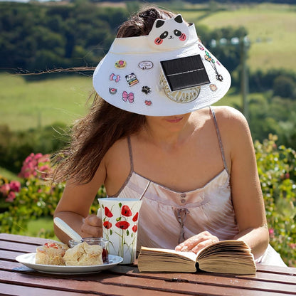 Casquette Anti-Chaleur avec Ventilateur Solaire et Rechargeable USB - قبعة التبريد الشمسية الذكية مع مروحة مدمجة قابلة للشحن