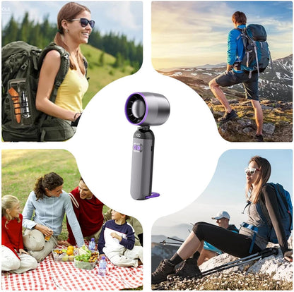 Mini Ventilateur Turbo Sans Pales - 100 Vitesses Réglables et Rechargeable USB - مروحة التوربو الذكية بدون شفرات مع 100 سرعة قابلة للتعديل