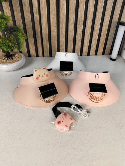 Casquette Anti-Chaleur avec Ventilateur Solaire et Rechargeable USB - قبعة التبريد الشمسية الذكية مع مروحة مدمجة قابلة للشحن