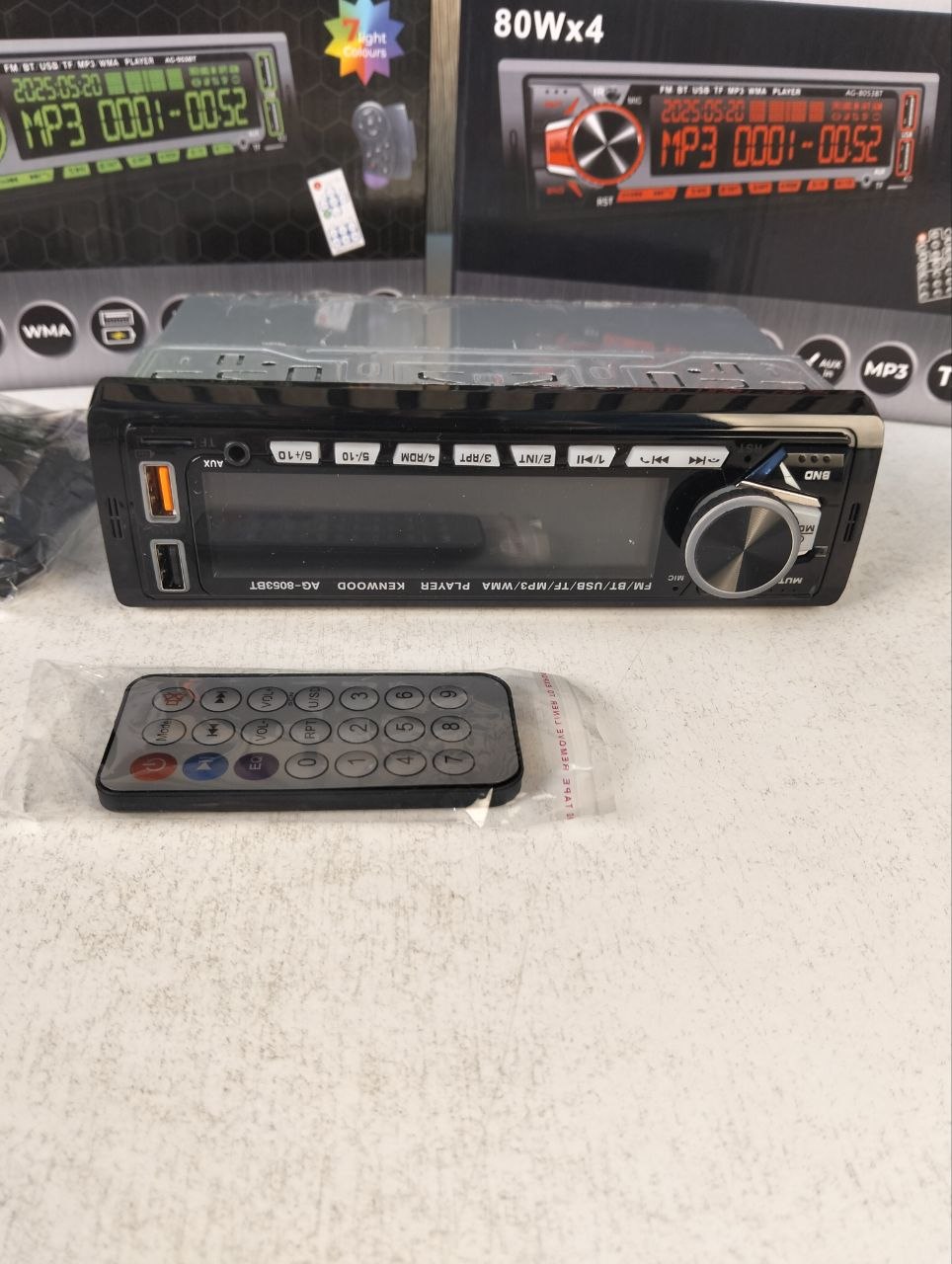 Autoradio Stéréo de Voiture 320W Bluetooth Mains-Libres, USB, SD et Lecteur MP3 - مسجل راديو السيارة بقوة 320 واط مع تقنية البلوتوث والتحكم عن بعد