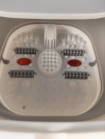 Masseur pour Pieds Pliable Hydromassant et Chauffant avec Rouleaux Shiatsu - جهاز مساج وتدليك القدمين المطور القابل للطي مع خاصية التسخين والفقاعات