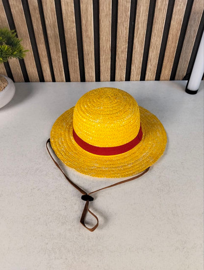 Chapeau de Paille Iconique de Luffy - Cosplay Anime One Piece - قبعة قش لوفي الأسطورية الشهيرة لعشاق أنمي ون بيس