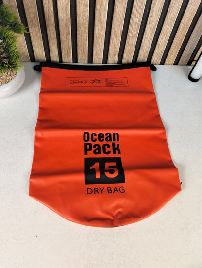 Sac Étanche Ocean Pack Dry Bag 15L Haute Résistance avec Double Bretelles - حقيبة مقاومة للماء بالكامل بسعة 15 لتر