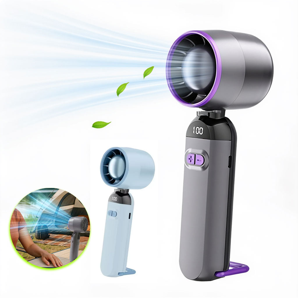 Mini Ventilateur Turbo Sans Pales - 100 Vitesses Réglables et Rechargeable USB - مروحة التوربو الذكية بدون شفرات مع 100 سرعة قابلة للتعديل
