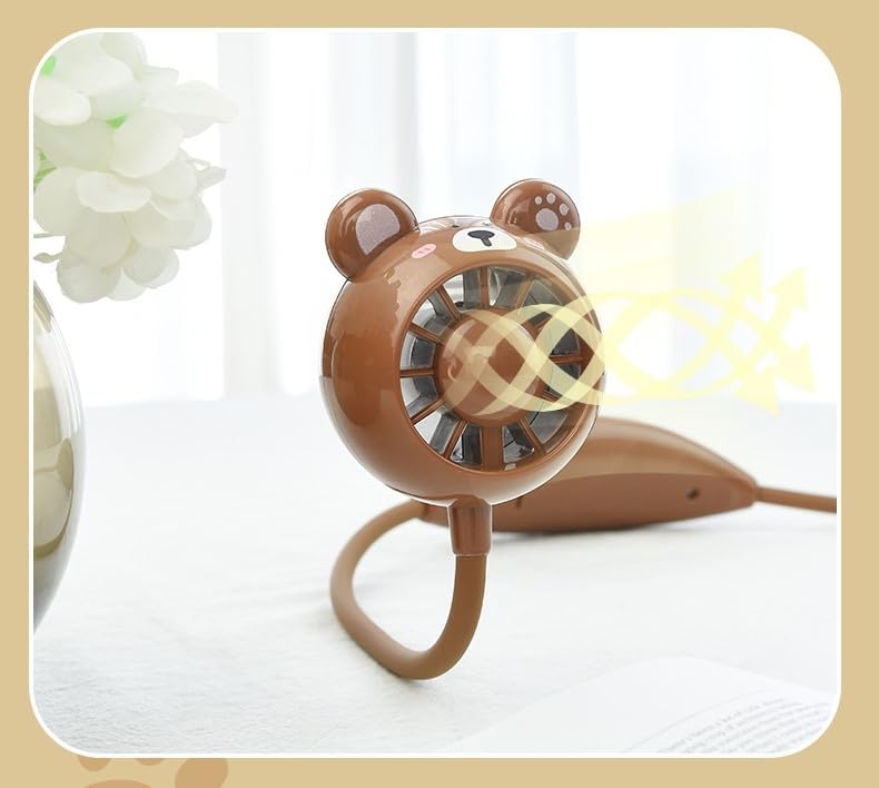 Mini Ventilateur de Bureau Orientable USB - Compact et Ultra-Silencieux - مروحة العنق المصغرة والمرنة للتبريد الصامت
