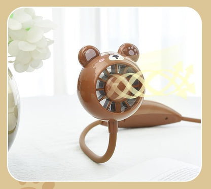 Mini Ventilateur de Bureau Orientable USB - Compact et Ultra-Silencieux - مروحة العنق المصغرة والمرنة للتبريد الصامت