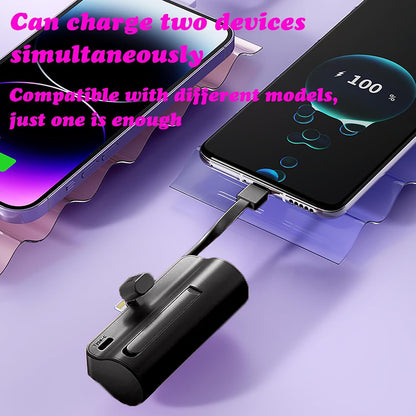 Mini Power Bank Portable Anker 10W 5000mAh avec Connecteur Direct - باور بانك مصغر ومحمول