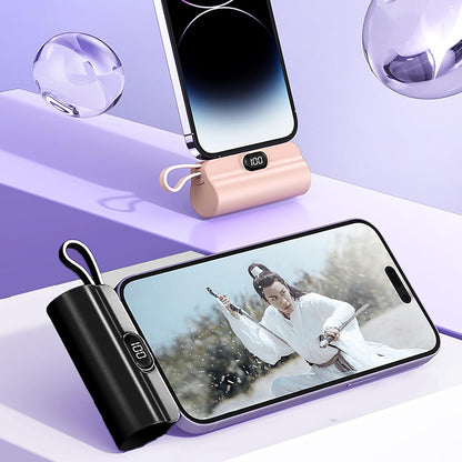 Mini Power Bank Portable Anker 10W 5000mAh avec Connecteur Direct - باور بانك مصغر ومحمول