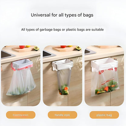 Support de Sac Poubelle Mural et Pliable Fixation Autocollante sans Perçage - حامل وموزع أكياس القمامة الجداري