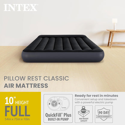 Matelas Gonflable 2 Places XXL avec Pompe Électrique USB INTEX 66129CC 203x183cm - فرشة الهواء المنفوخ لشخصين مع مضخة ذكية