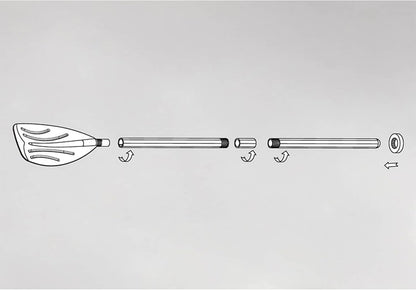 Paire de Rames Intex 122 cm en PVC Robuste Démontables en 3 Pièces pour Kayak et Bateau - طقم مجاديف متينة