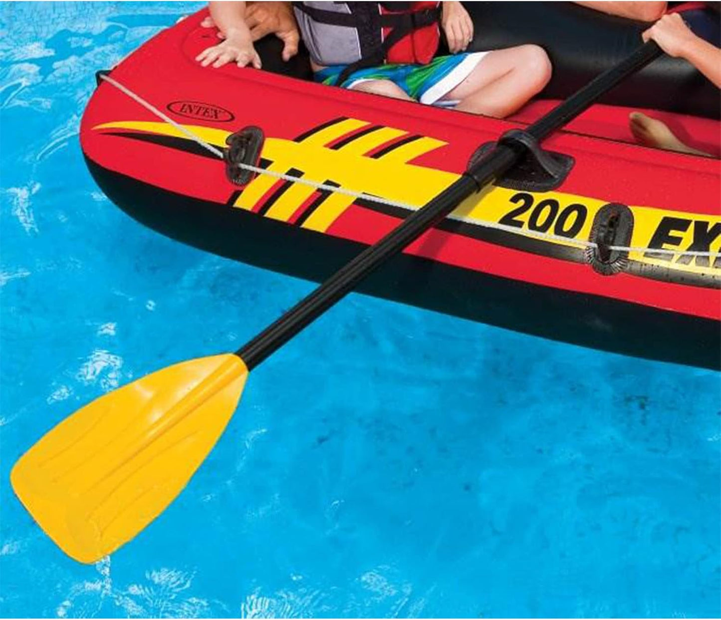 Paire de Rames Intex 122 cm en PVC Robuste Démontables en 3 Pièces pour Kayak et Bateau - طقم مجاديف متينة