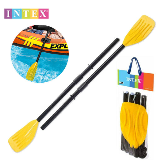 Paire de Rames Intex 122 cm en PVC Robuste Démontables en 3 Pièces pour Kayak et Bateau - طقم مجاديف متينة