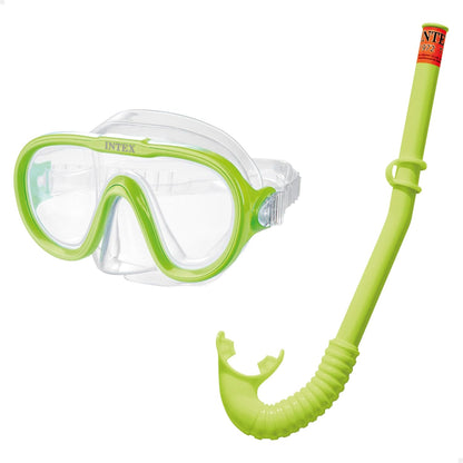 Kit de Natation Intex Adventurer 55642 - Masque Sea Scan & Tuba Hi-Flo pour Enfants