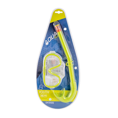 Kit de Natation Intex Adventurer 55642 - Masque Sea Scan & Tuba Hi-Flo pour Enfants