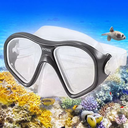 Kit de Plongée Intex Reef Rider Masque Panoramique et Tuba pour Adultes Intex 55648 - طقم الغوص البانورامي الاحترافي