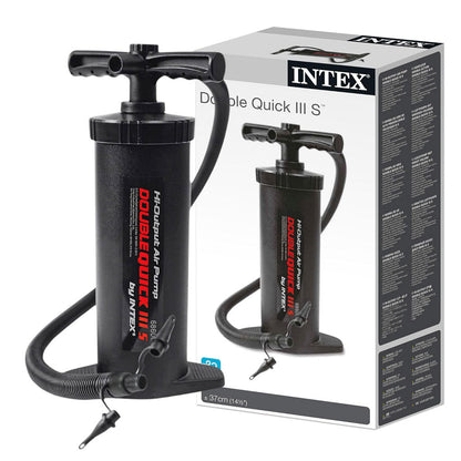 Pompe À Main Double Quick III Hi-Output Intex 68605 Multi-Embouts - مضخة إنتكس اليدوية عالية الكفاءة ذات الضخ المزدوج (37 سم)