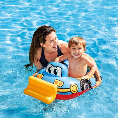 Bouée Siège Gonflable Intex 59586NP pour Bébé - Modèles Camion Pompier, Grue et Bulldozer - عوامة السباحة للأطفال بأشكال آليات البناء والإطفاء من إنتكس