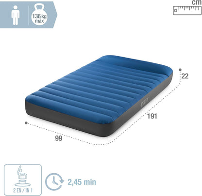 Matelas de Camping Intex TruAire Twin Technologie Fiber-Tech avec Pompe USB150 - فرشة التخييم الهوائية الفاخرة مع مضخة ومسند رأس