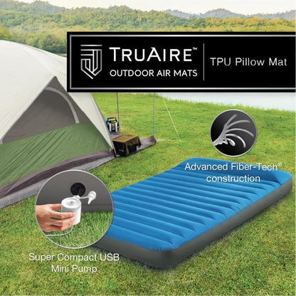 Matelas de Camping Intex TruAire Twin Technologie Fiber-Tech avec Pompe USB150 - فرشة التخييم الهوائية الفاخرة مع مضخة ومسند رأس