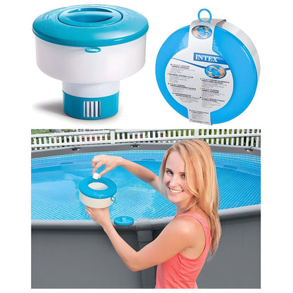 Diffuseur de Chlore Flottant Intex 29041 pour Piscines et Spa - موزع أقراص الكلور العائم للمسابح من إنتكس (7 بوصة)