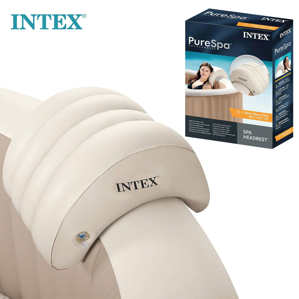 Appui-Tête Gonflable pour Spa Intex 28501 - Amovible et Lesté à l'Eau - مسند الرأس المائي الفاخر لمسابح السبا والجاكوزي من إنتكس