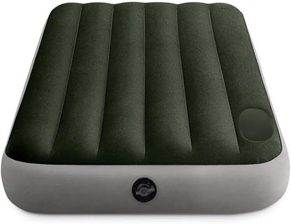 Matelas GonflableTechnologie Fiber-Tech avec Pompe à Pied Intégrée Intex 64761 - فرشة إنتكس الهوائية الكلاسيكية الفردية بمضخة قدم مدمجة